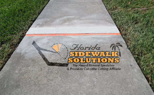 Grinding uneven concrete deals sidewalk