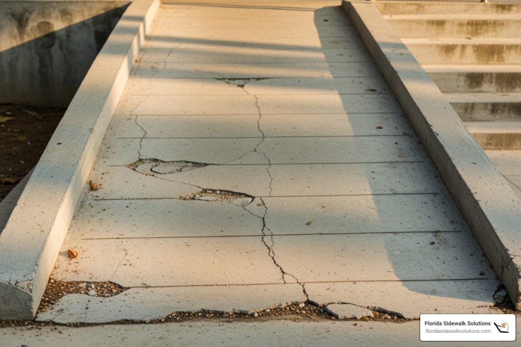Concrete Wheelchair Ramp Repair