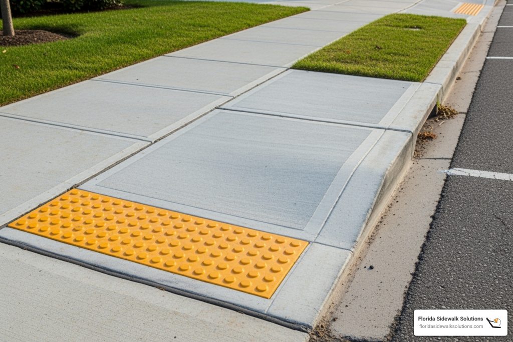 ADA compliant sidewalks