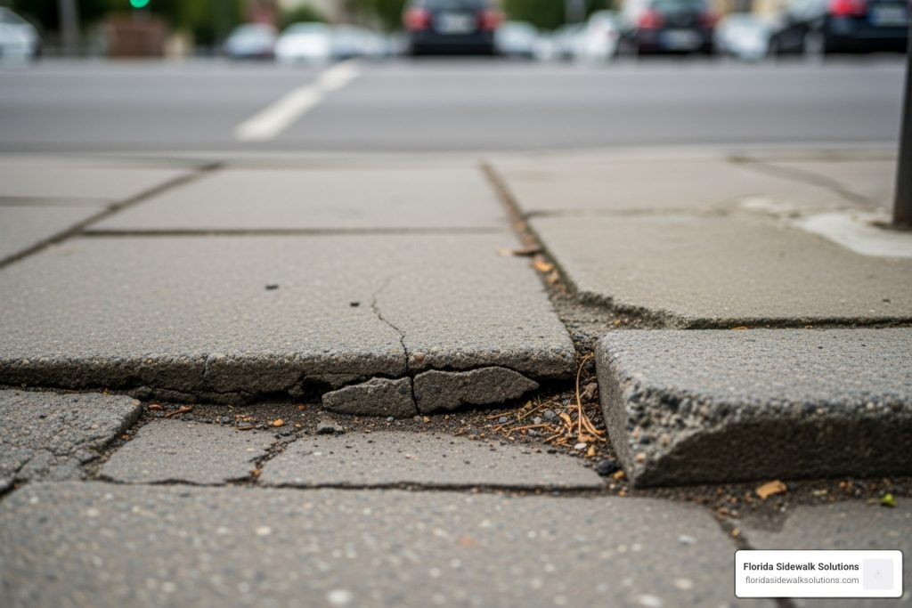 cement walkway concrete repair