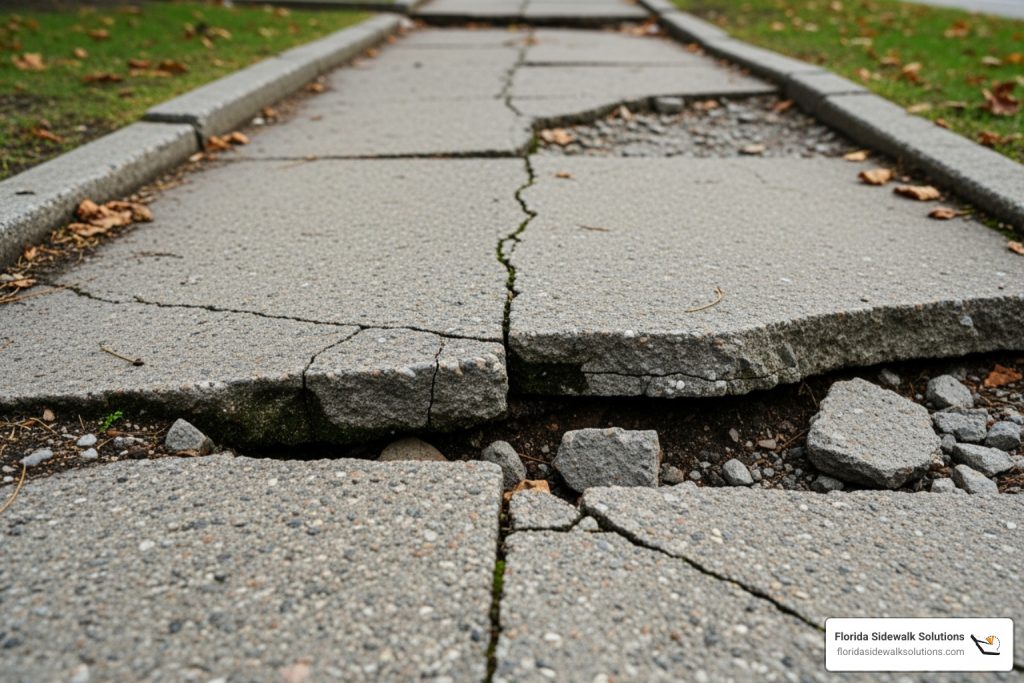 Concrete walkway repairs