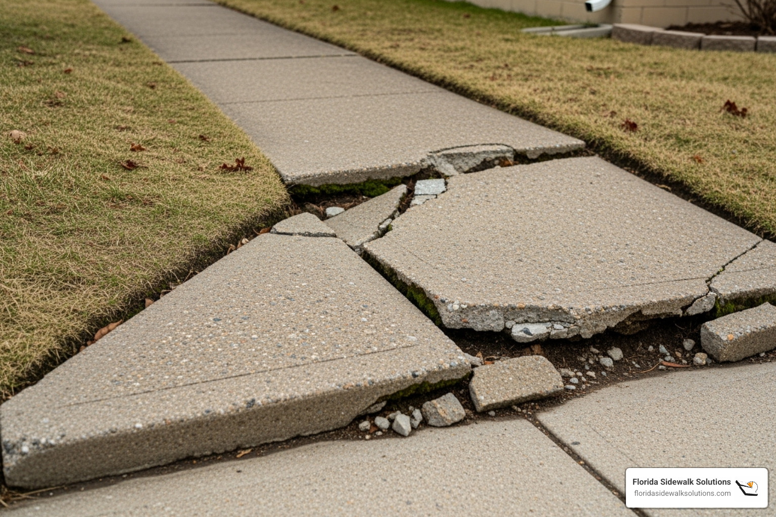 residential concrete sidewalk repair