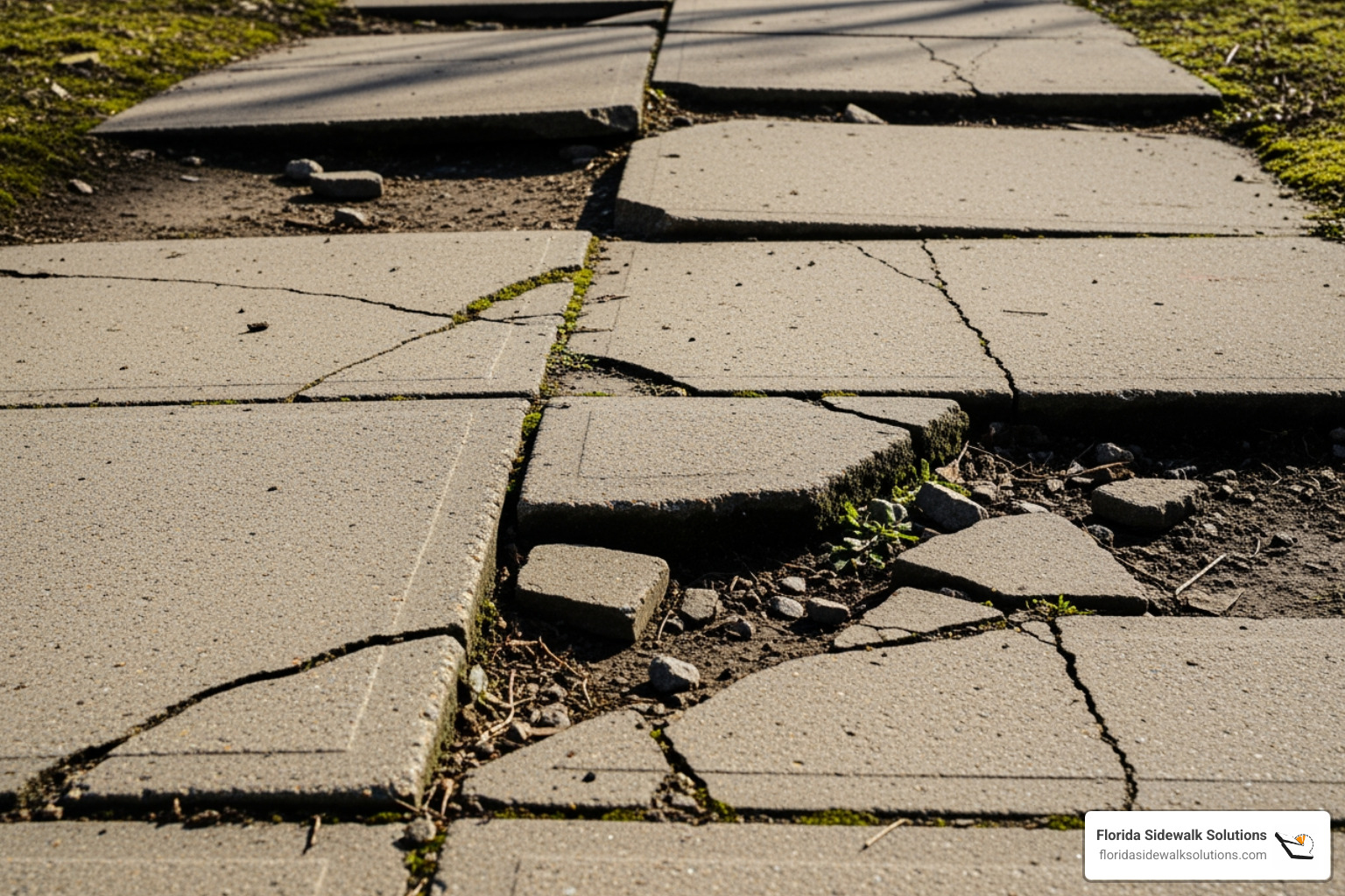 cracked sidewalk repair