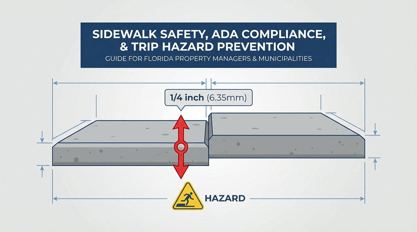 Sign #1: Visible Vertical Displacement of 1/4 Inch or Greater