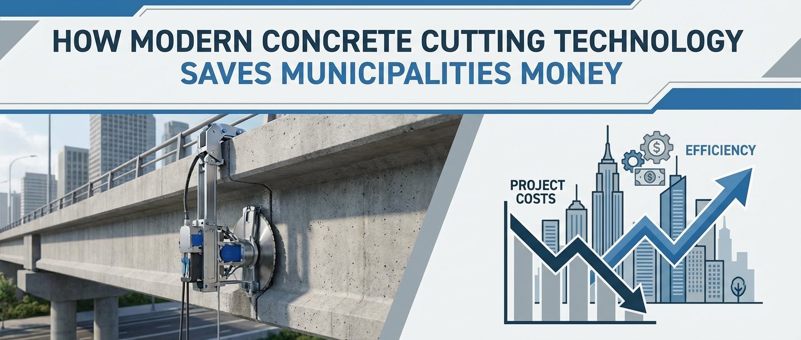 How Modern Concrete Cutting Technology Saves Municipalities Money