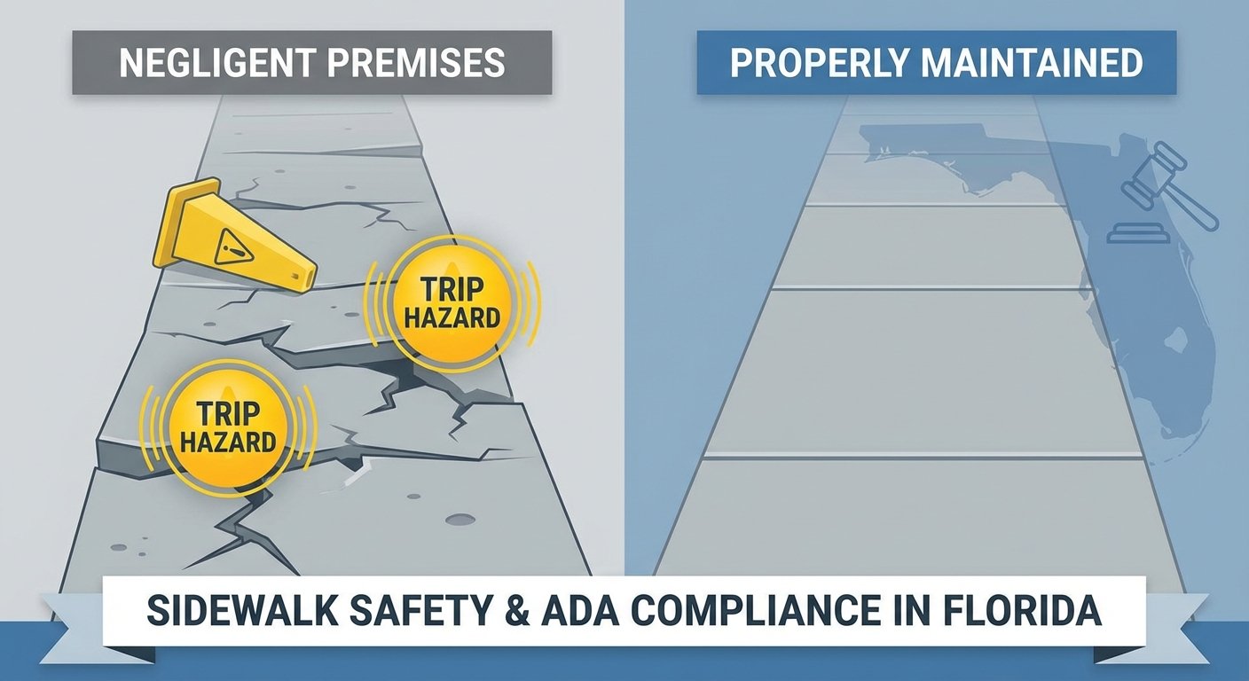 The Legal Framework: Florida Premises Liability and Sidewalk Responsibility
