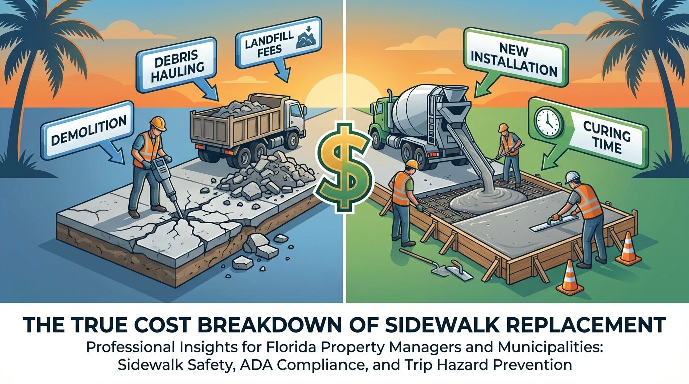 The Real Cost of Sidewalk Replacement in Florida