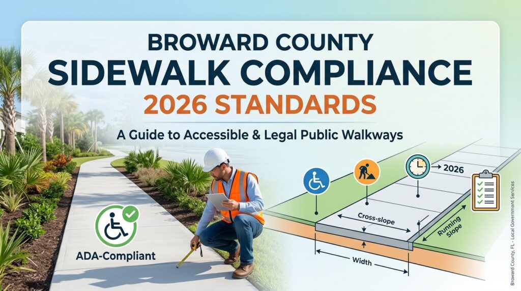 Broward County Sidewalk Compliance: 2026 Standards
