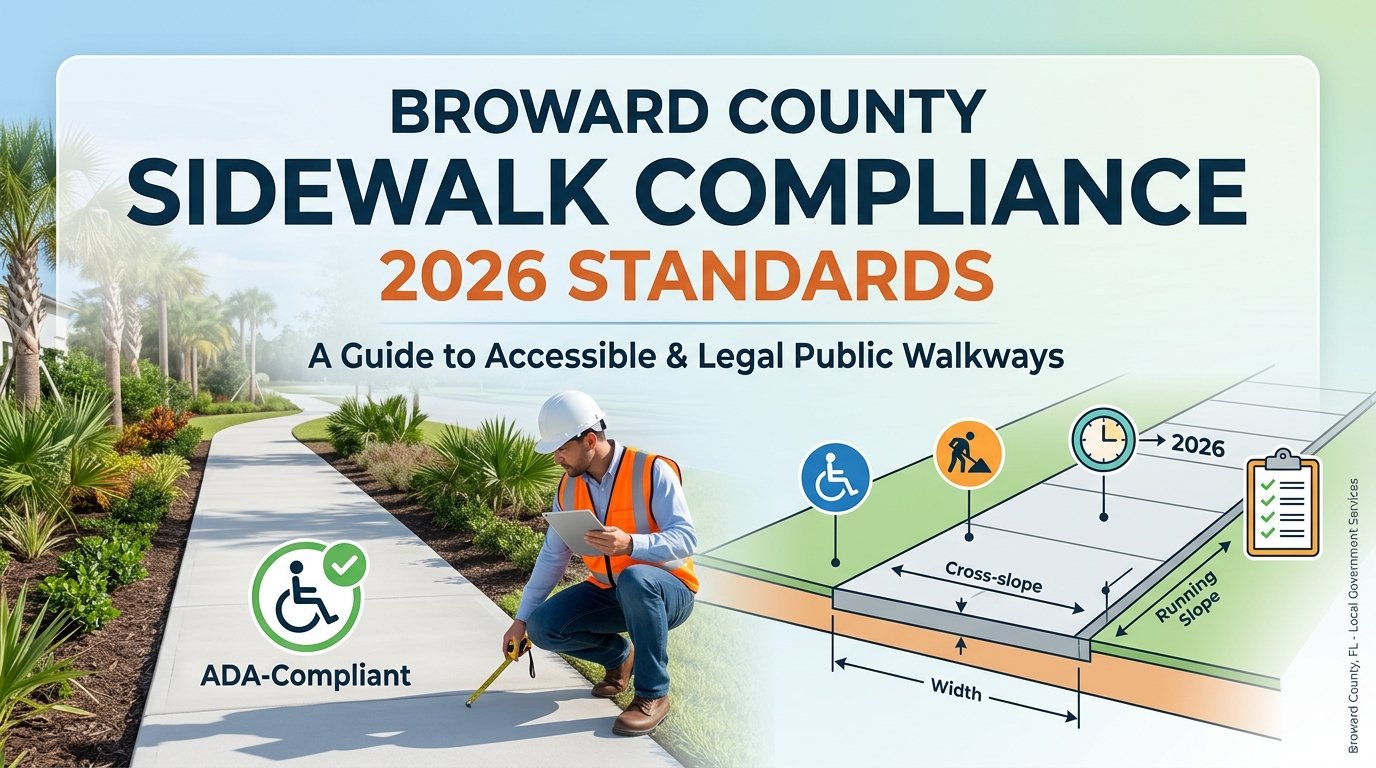 Broward County Sidewalk Compliance: 2026 Standards