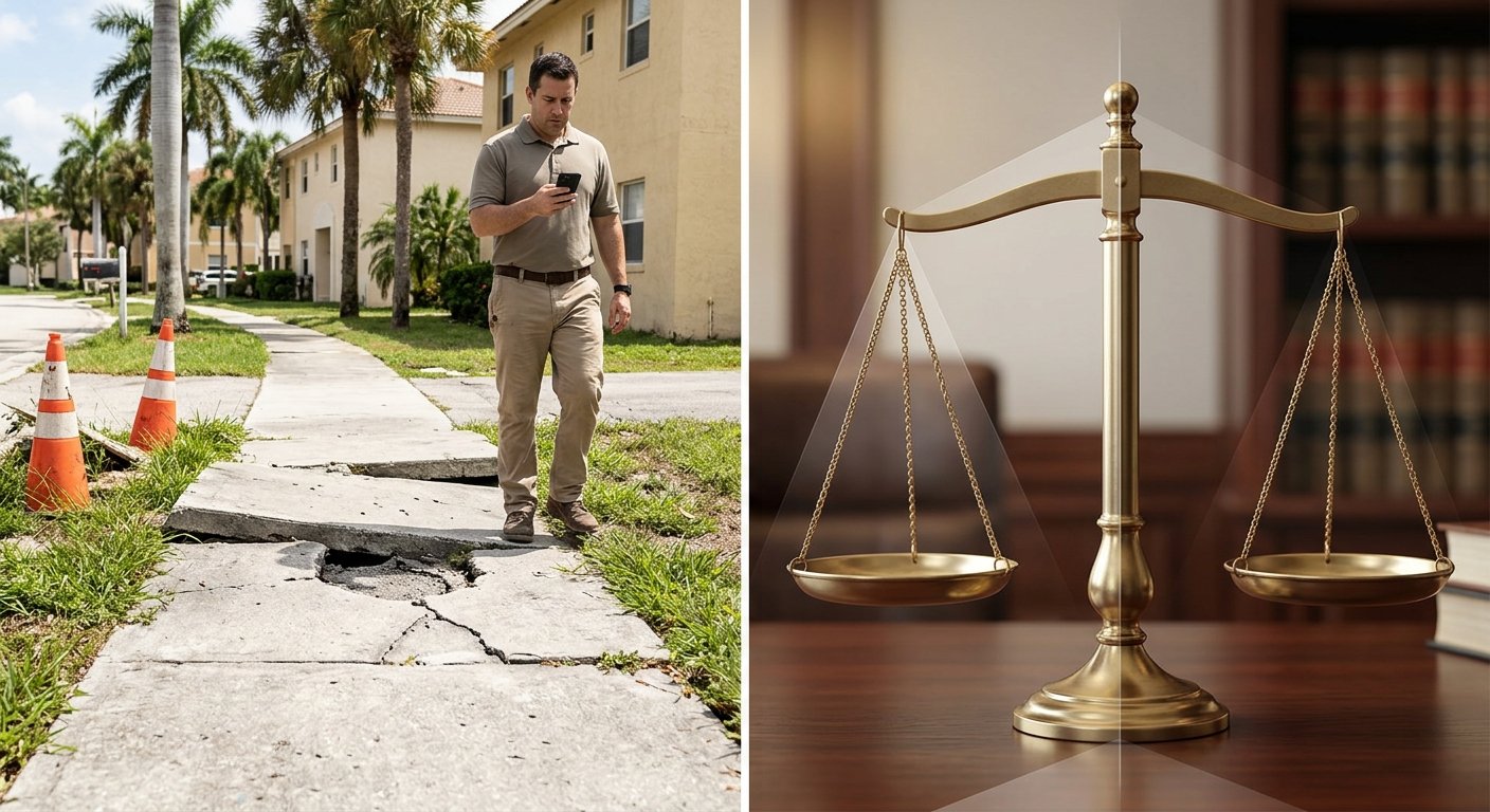 How Florida Premises Liability Law Applies to Sidewalks